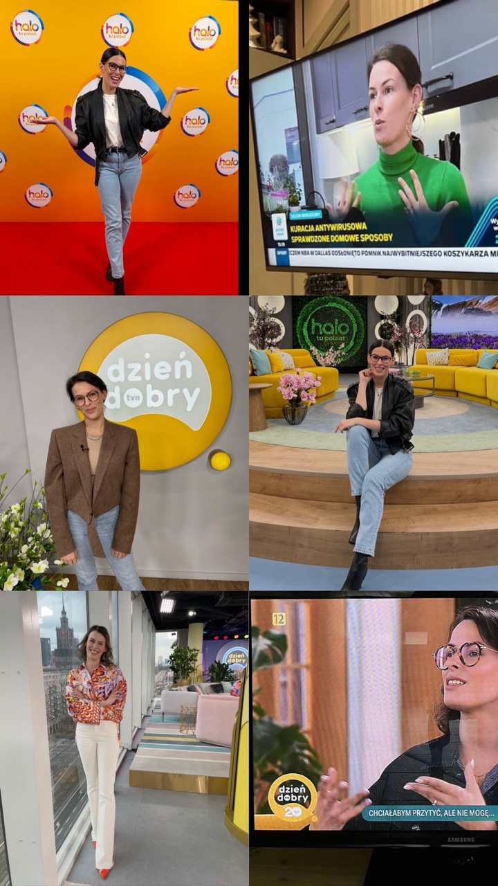 Karolina w studio telewizyjnym