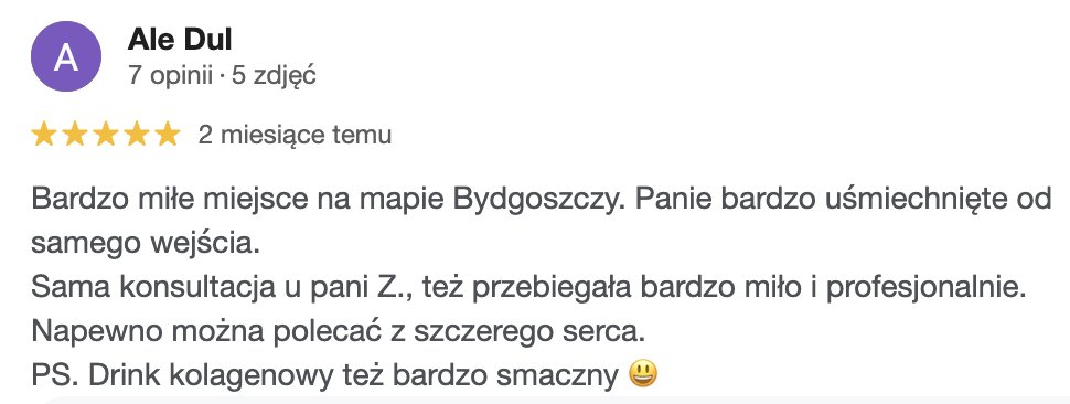 Opinia klientki